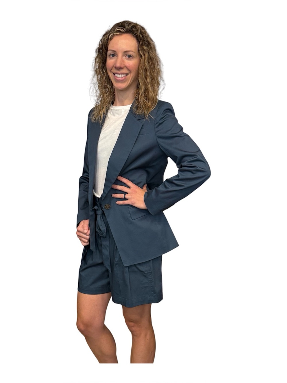 J.Crew Women's Navy Tailored Blazer Jacket and shorts